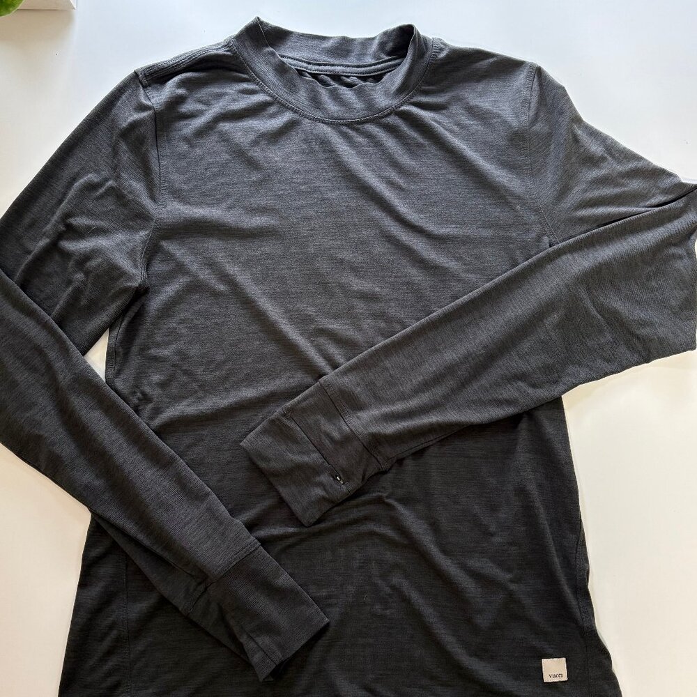Performance Long Sleeve Tee in Dark Grey